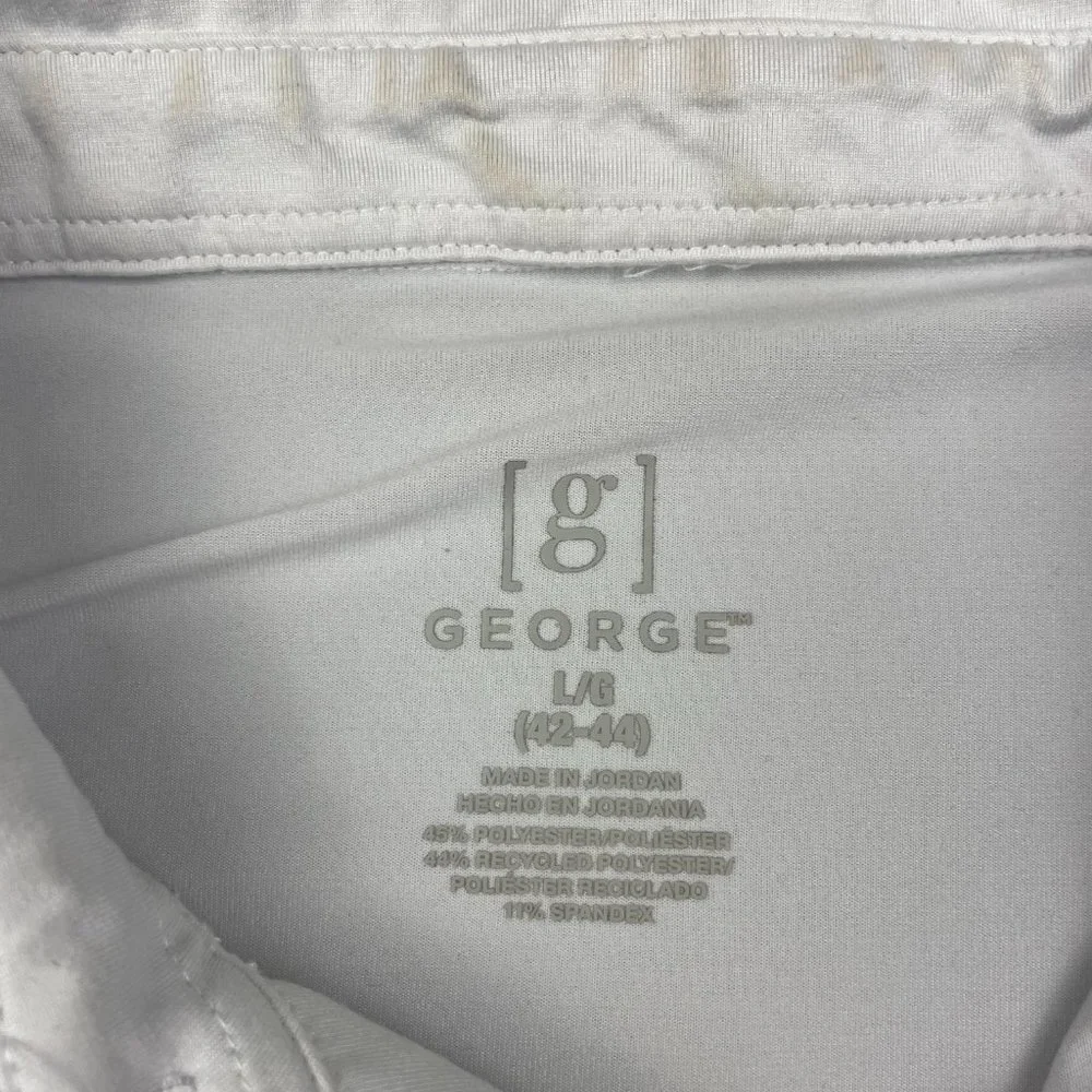 George Short Sleeve Cotton Polo Shirt Men's Size Large 42-44